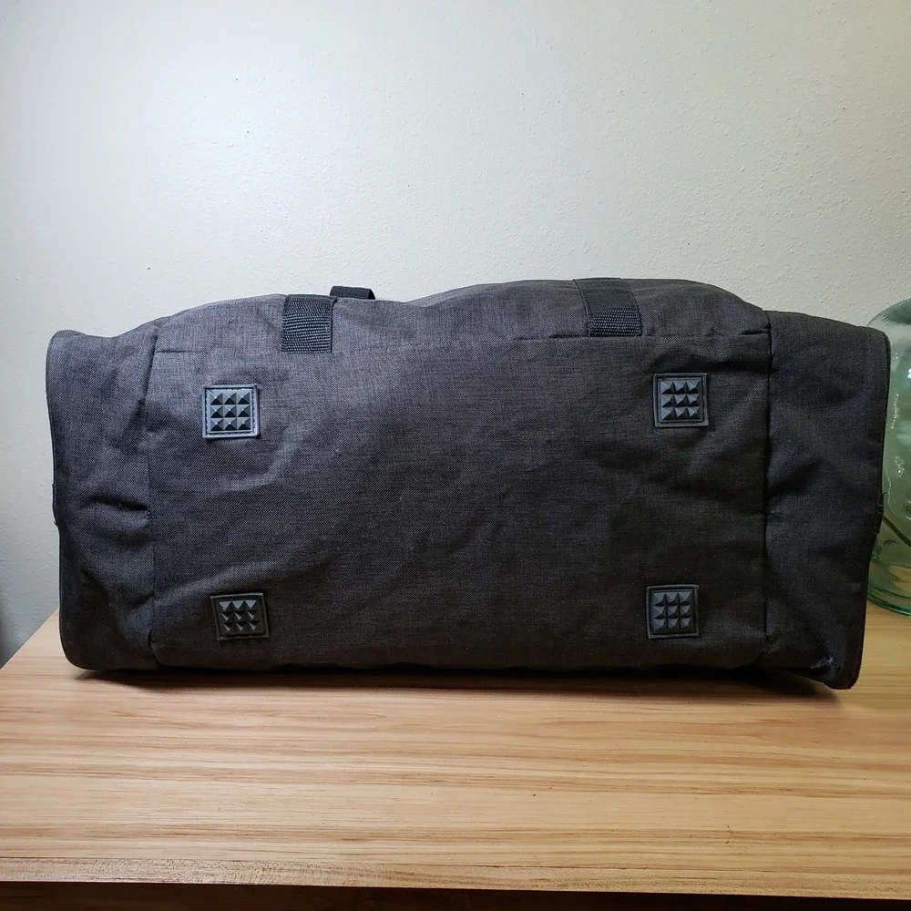 Rehobot Large Duffle Bag Weekender Black  Travel Simple Multipocket Top Handle